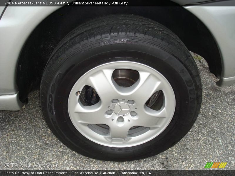 Brilliant Silver Metallic / Ash Grey 2004 Mercedes-Benz ML 350 4Matic