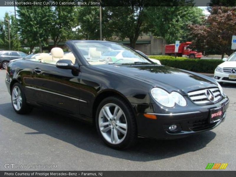 Black / Stone 2006 Mercedes-Benz CLK 350 Cabriolet