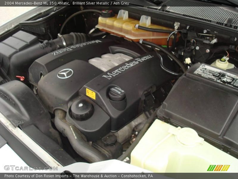 Brilliant Silver Metallic / Ash Grey 2004 Mercedes-Benz ML 350 4Matic