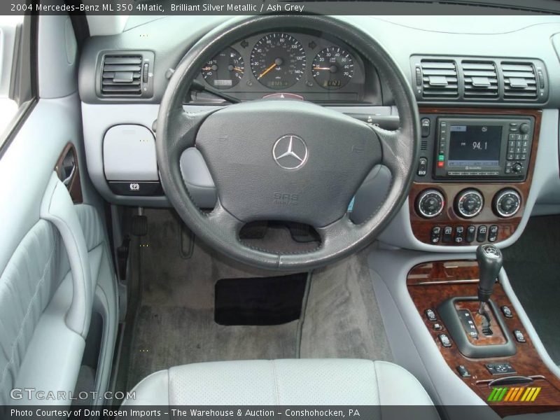 Brilliant Silver Metallic / Ash Grey 2004 Mercedes-Benz ML 350 4Matic