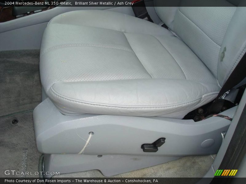 Brilliant Silver Metallic / Ash Grey 2004 Mercedes-Benz ML 350 4Matic