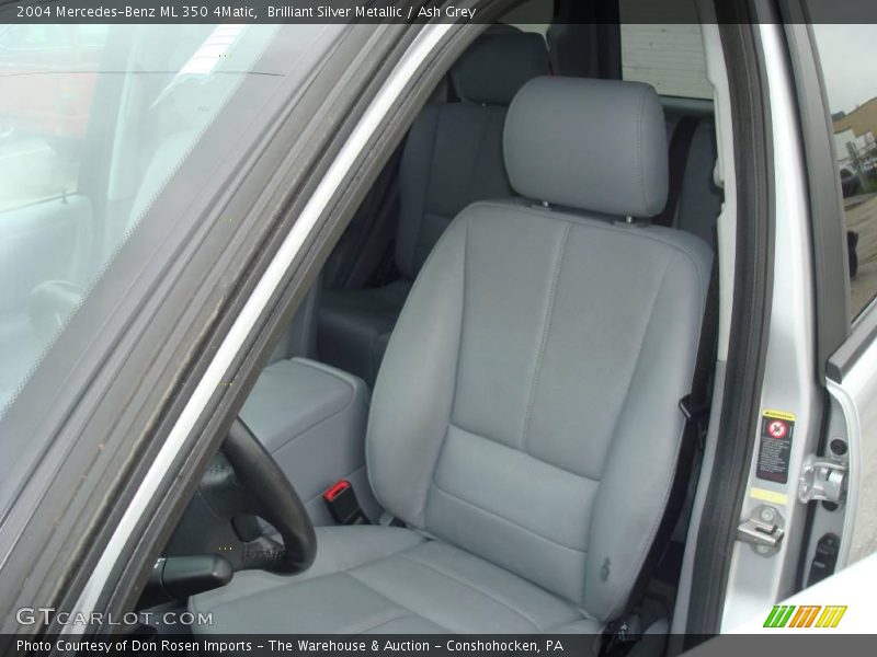Brilliant Silver Metallic / Ash Grey 2004 Mercedes-Benz ML 350 4Matic