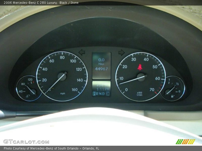 Black / Stone 2006 Mercedes-Benz C 280 Luxury