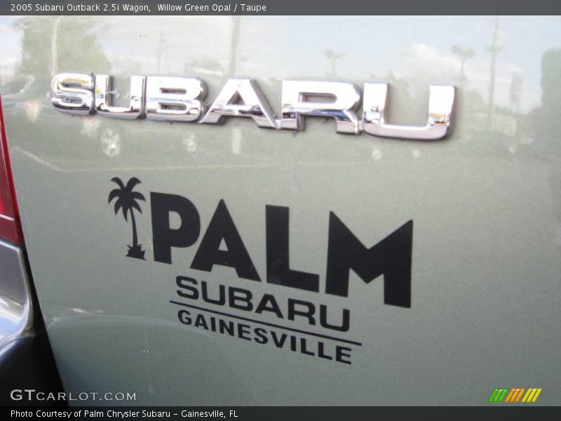 Willow Green Opal / Taupe 2005 Subaru Outback 2.5i Wagon