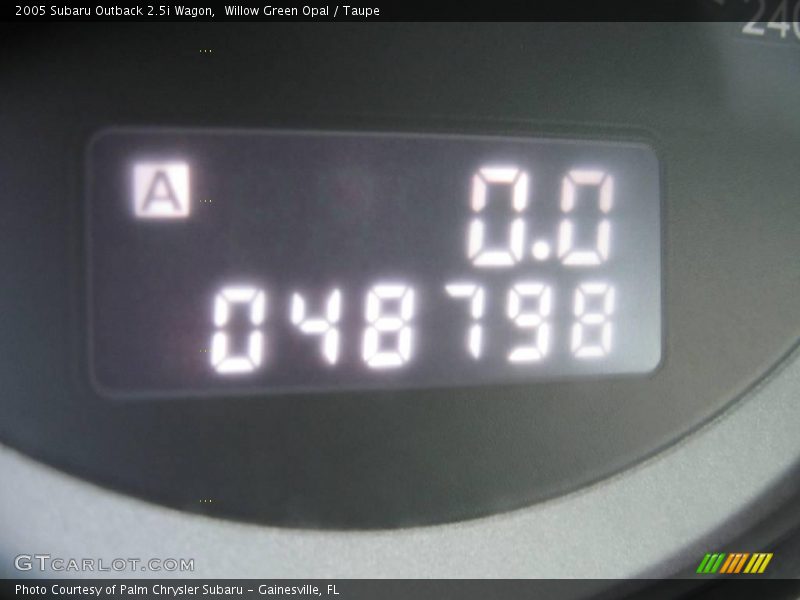Willow Green Opal / Taupe 2005 Subaru Outback 2.5i Wagon