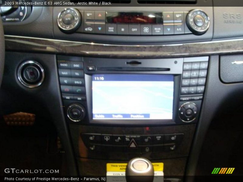 Arctic White / Black 2009 Mercedes-Benz E 63 AMG Sedan