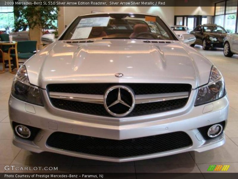 Silver Arrow Silver Metallic / Red 2009 Mercedes-Benz SL 550 Silver Arrow Edition Roadster