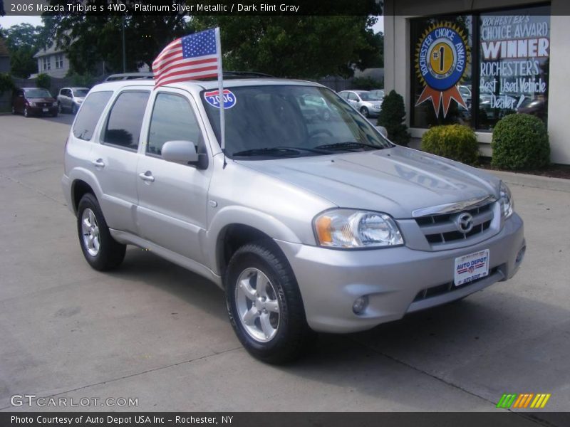 Platinum Silver Metallic / Dark Flint Gray 2006 Mazda Tribute s 4WD