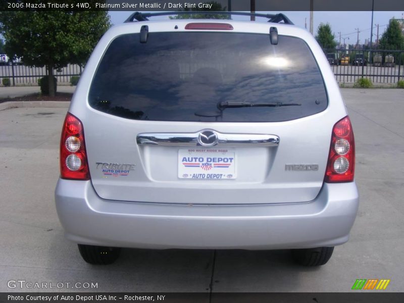Platinum Silver Metallic / Dark Flint Gray 2006 Mazda Tribute s 4WD