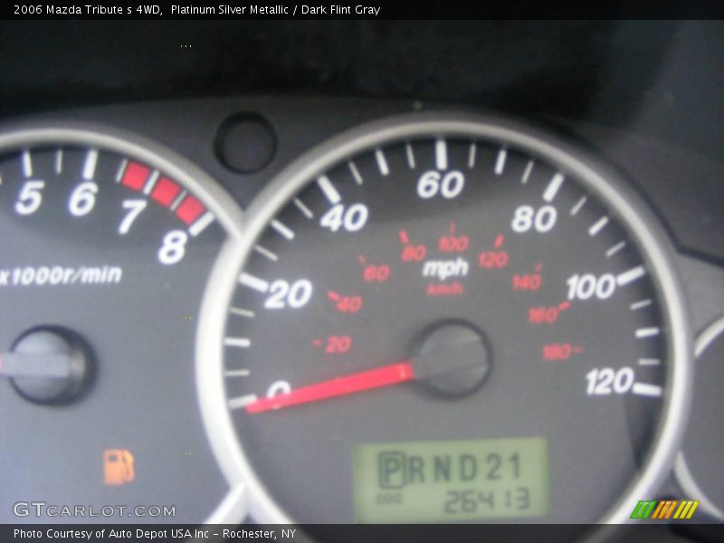 Platinum Silver Metallic / Dark Flint Gray 2006 Mazda Tribute s 4WD