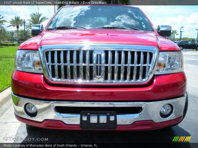 Vivid Red Metallic / Dove Grey/Black 2007 Lincoln Mark LT SuperCrew