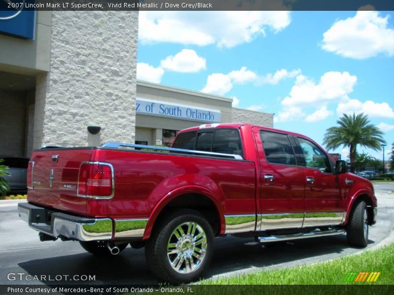 Vivid Red Metallic / Dove Grey/Black 2007 Lincoln Mark LT SuperCrew