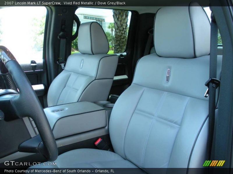 Vivid Red Metallic / Dove Grey/Black 2007 Lincoln Mark LT SuperCrew