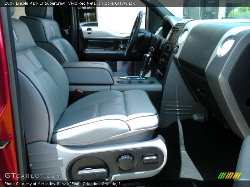 Vivid Red Metallic / Dove Grey/Black 2007 Lincoln Mark LT SuperCrew