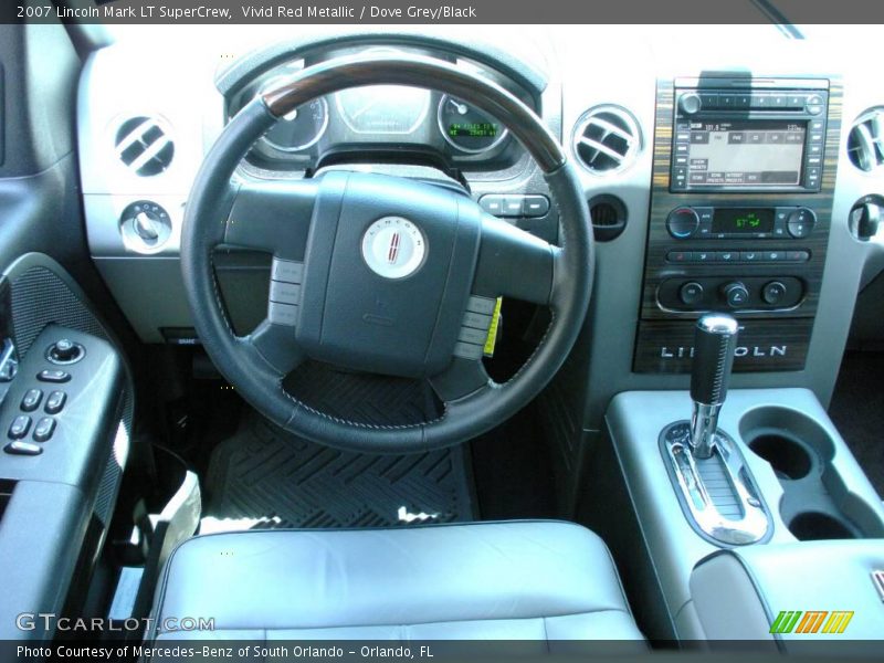 Vivid Red Metallic / Dove Grey/Black 2007 Lincoln Mark LT SuperCrew