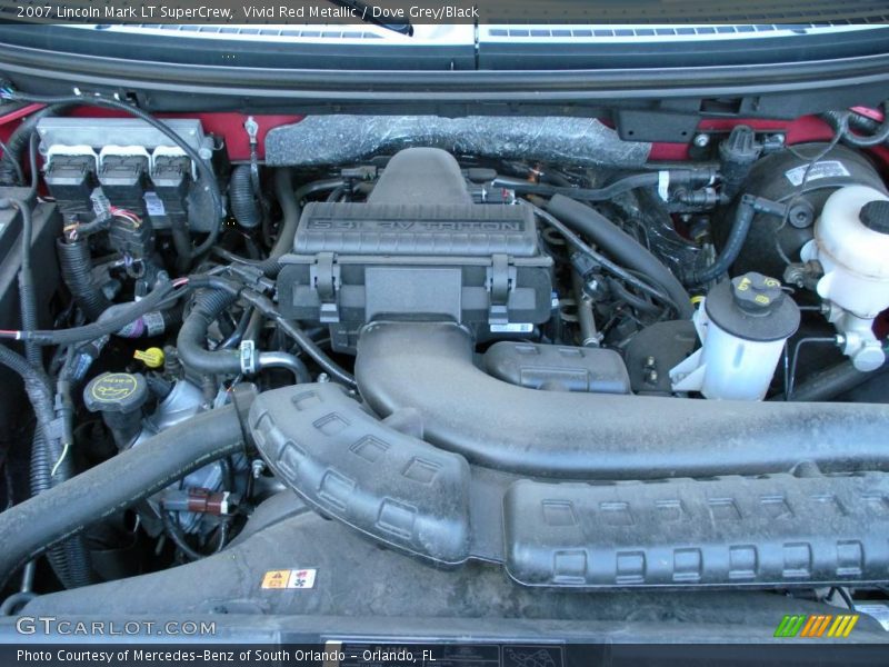 Vivid Red Metallic / Dove Grey/Black 2007 Lincoln Mark LT SuperCrew