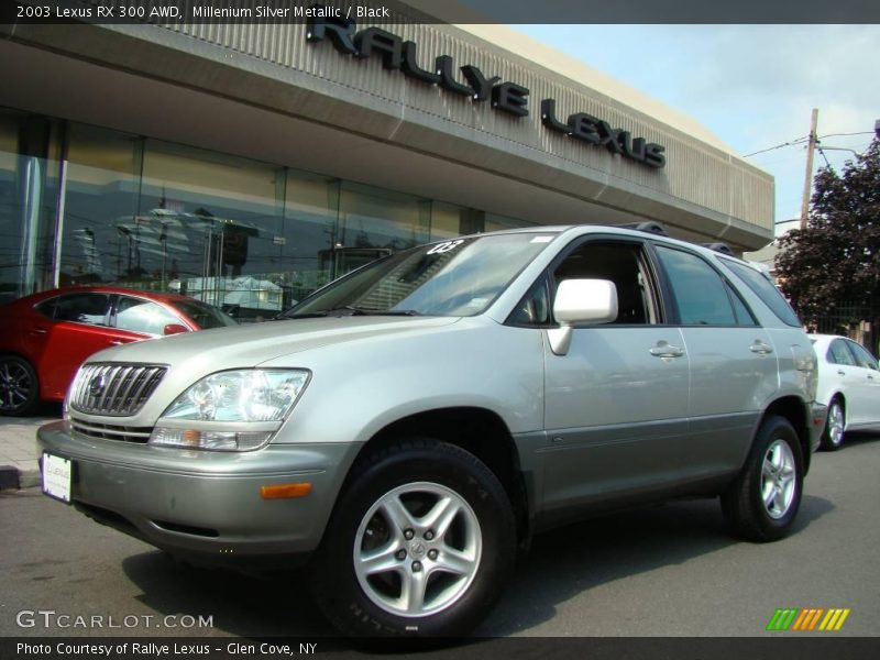 Millenium Silver Metallic / Black 2003 Lexus RX 300 AWD