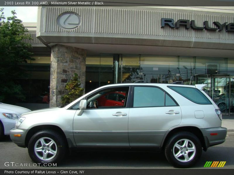 Millenium Silver Metallic / Black 2003 Lexus RX 300 AWD