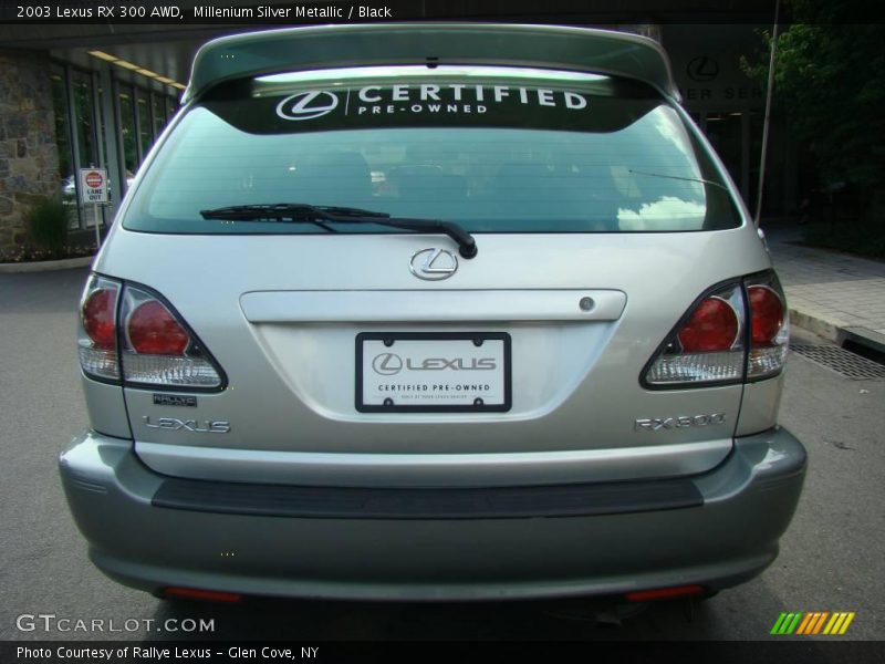 Millenium Silver Metallic / Black 2003 Lexus RX 300 AWD