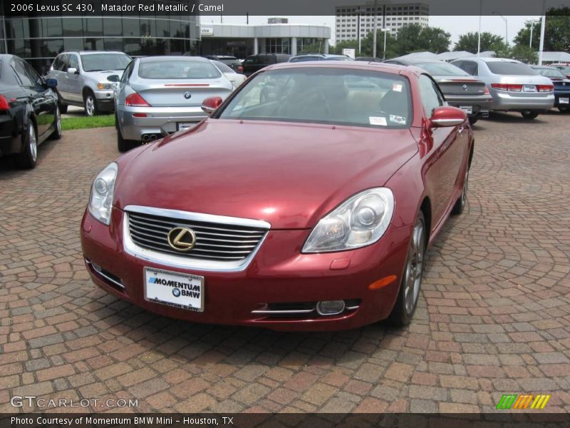 Matador Red Metallic / Camel 2006 Lexus SC 430