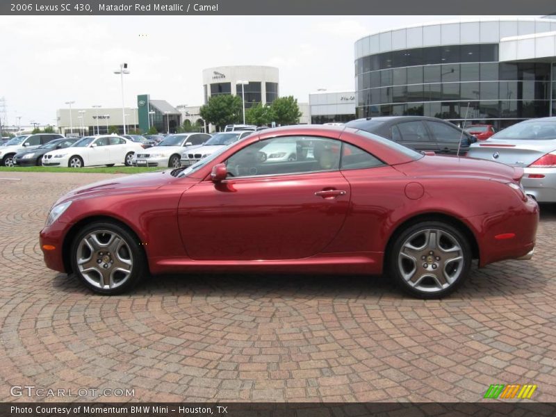 Matador Red Metallic / Camel 2006 Lexus SC 430