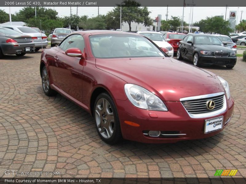 Matador Red Metallic / Camel 2006 Lexus SC 430