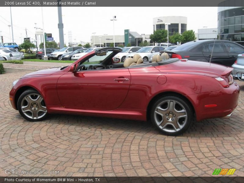 Matador Red Metallic / Camel 2006 Lexus SC 430