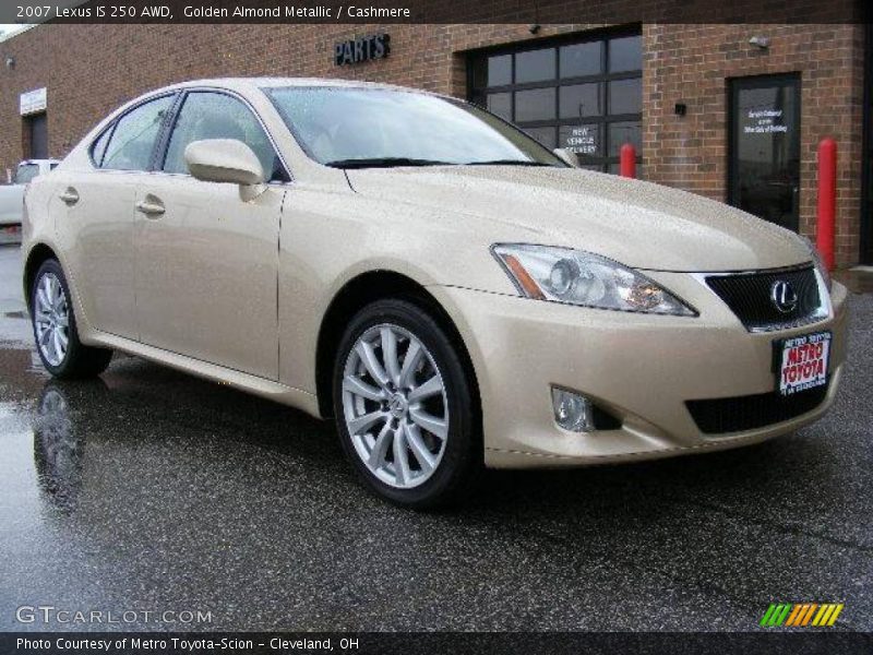 Golden Almond Metallic / Cashmere 2007 Lexus IS 250 AWD
