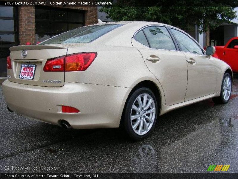Golden Almond Metallic / Cashmere 2007 Lexus IS 250 AWD