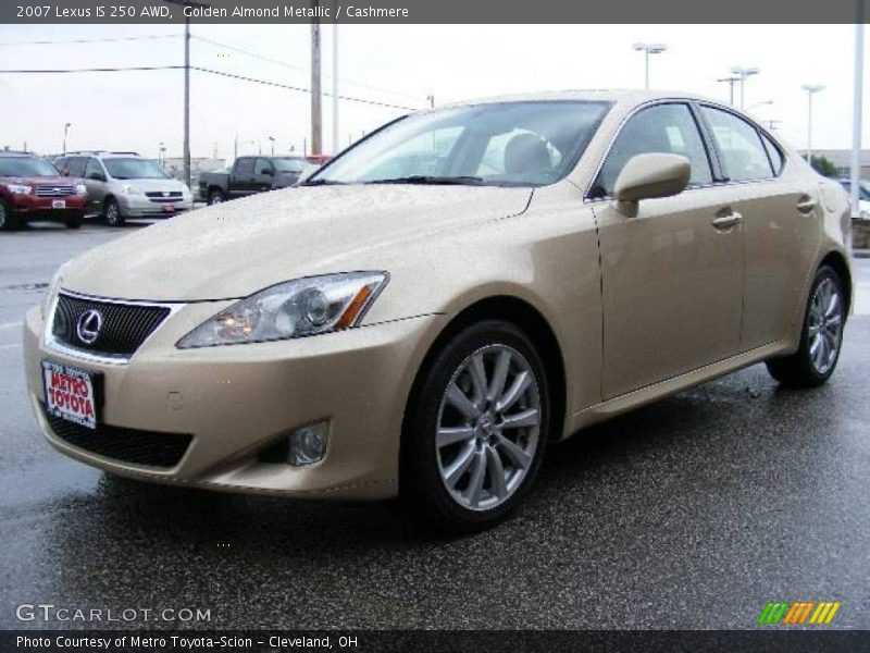 Golden Almond Metallic / Cashmere 2007 Lexus IS 250 AWD