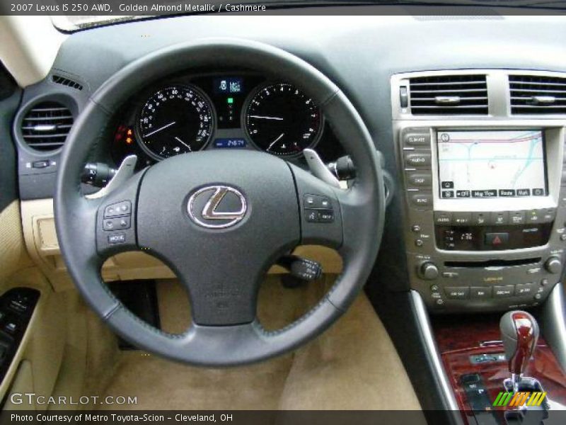 Golden Almond Metallic / Cashmere 2007 Lexus IS 250 AWD