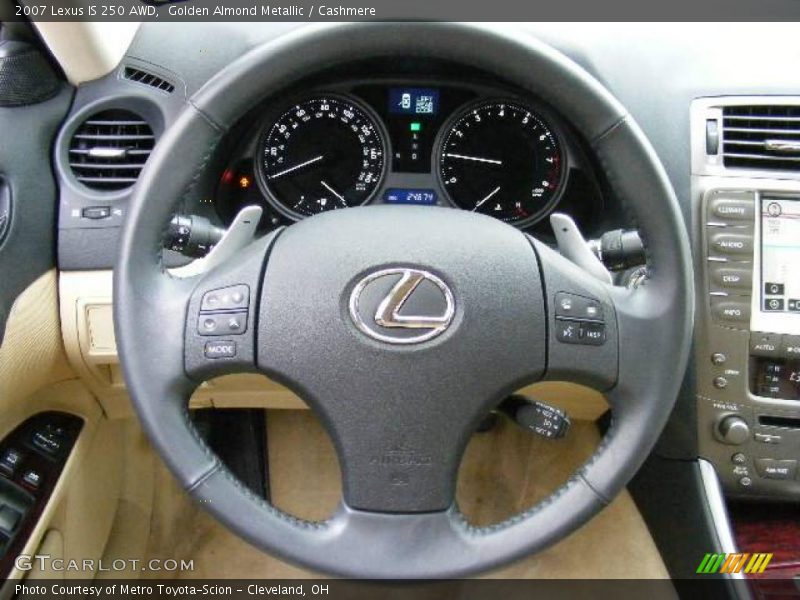 Golden Almond Metallic / Cashmere 2007 Lexus IS 250 AWD