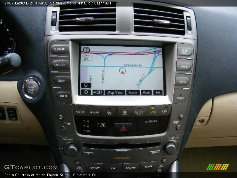 Golden Almond Metallic / Cashmere 2007 Lexus IS 250 AWD
