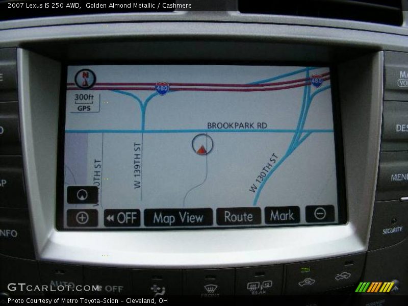 Golden Almond Metallic / Cashmere 2007 Lexus IS 250 AWD