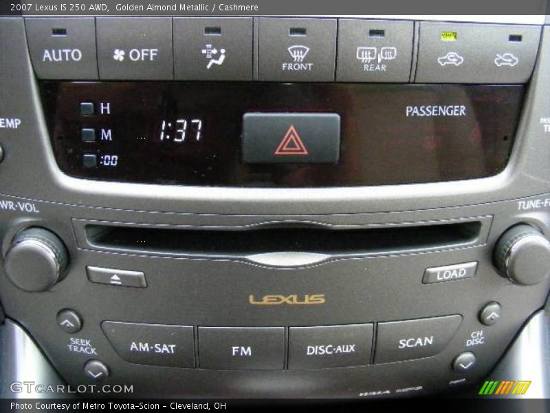 Golden Almond Metallic / Cashmere 2007 Lexus IS 250 AWD