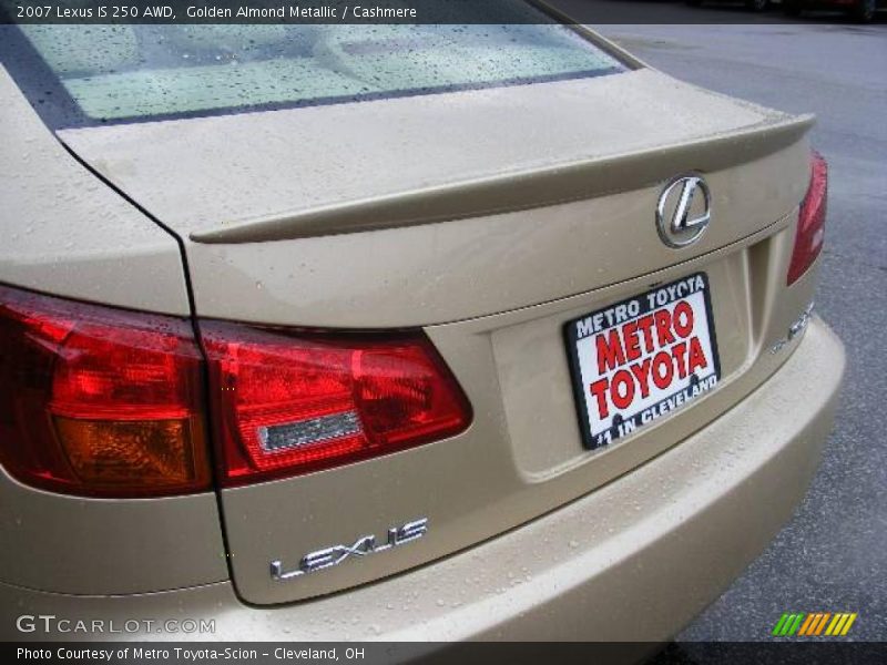 Golden Almond Metallic / Cashmere 2007 Lexus IS 250 AWD