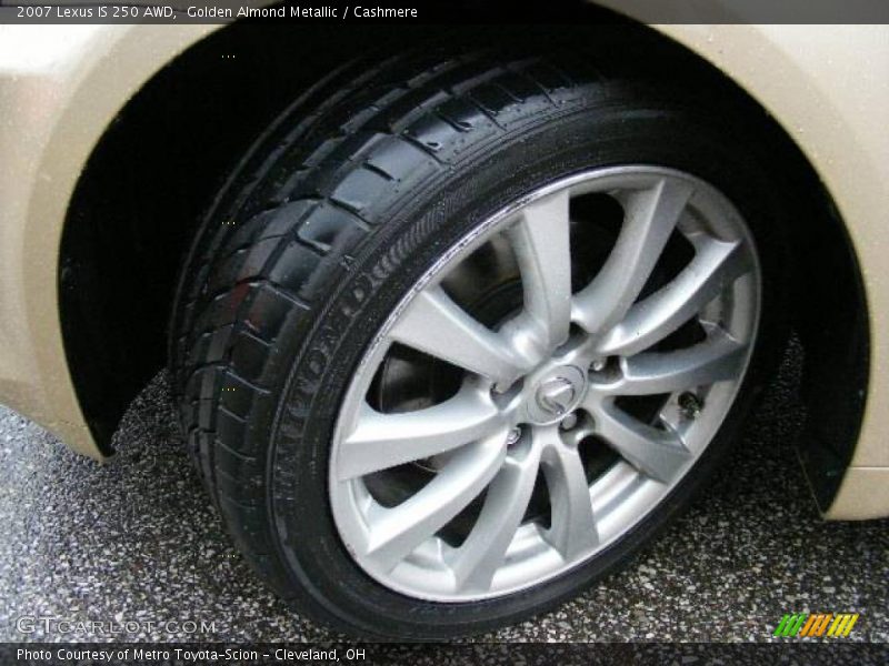 Golden Almond Metallic / Cashmere 2007 Lexus IS 250 AWD