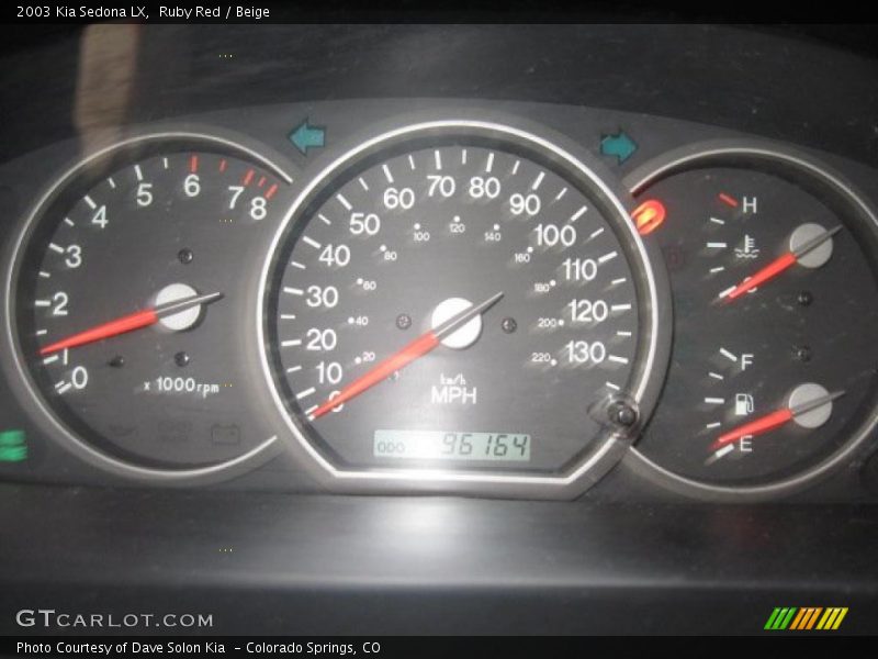 Ruby Red / Beige 2003 Kia Sedona LX