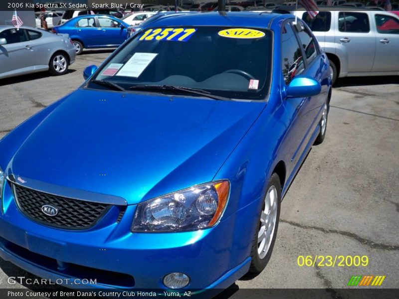 Spark Blue / Gray 2006 Kia Spectra SX Sedan