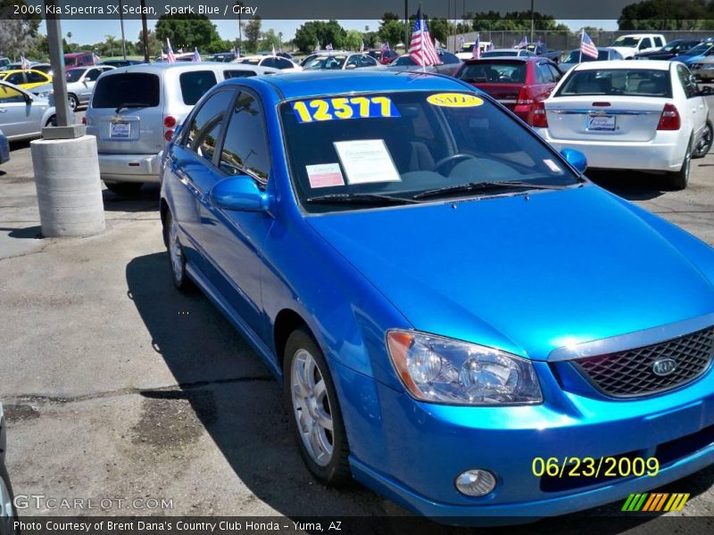 Spark Blue / Gray 2006 Kia Spectra SX Sedan