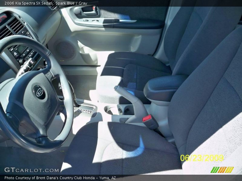 Spark Blue / Gray 2006 Kia Spectra SX Sedan
