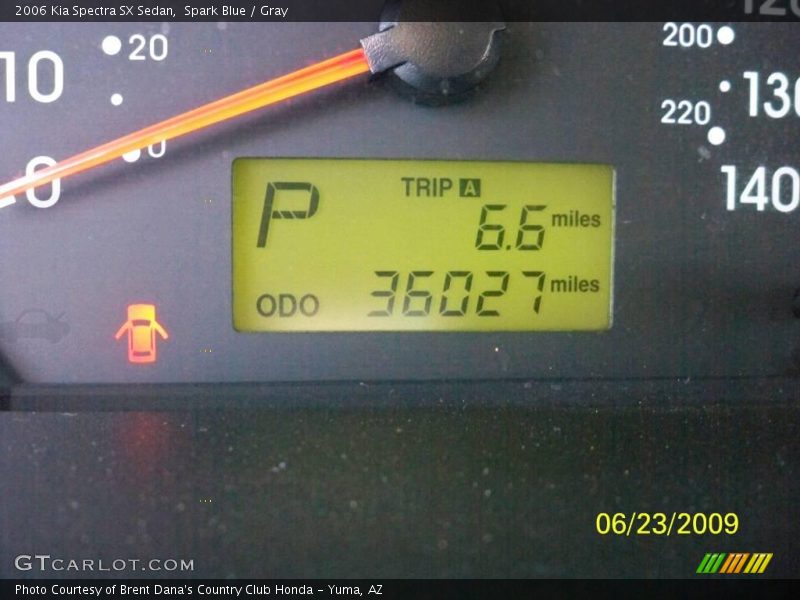 Spark Blue / Gray 2006 Kia Spectra SX Sedan
