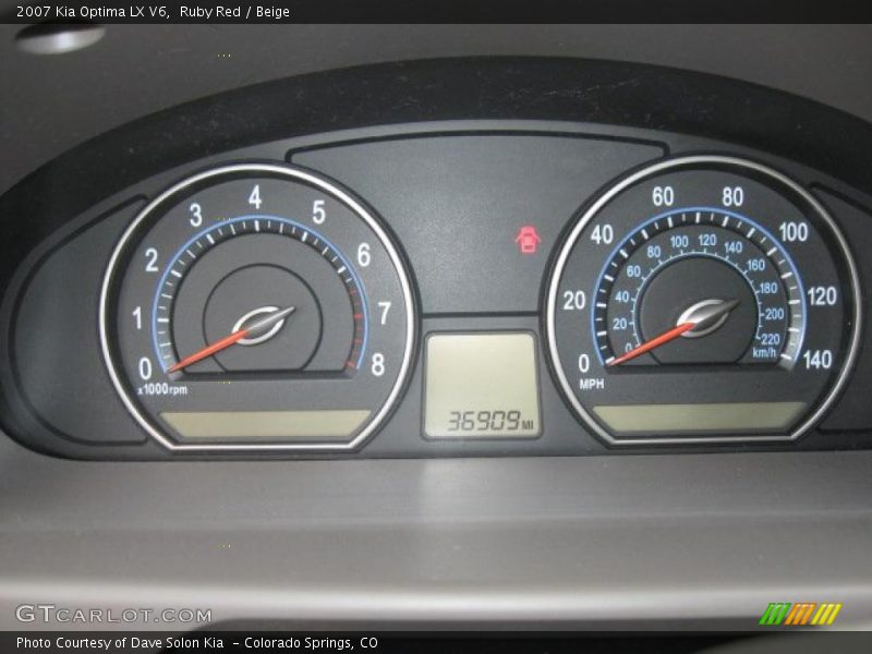 Ruby Red / Beige 2007 Kia Optima LX V6