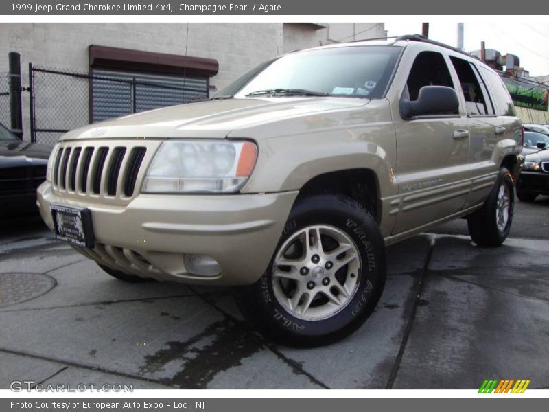 Champagne Pearl / Agate 1999 Jeep Grand Cherokee Limited 4x4