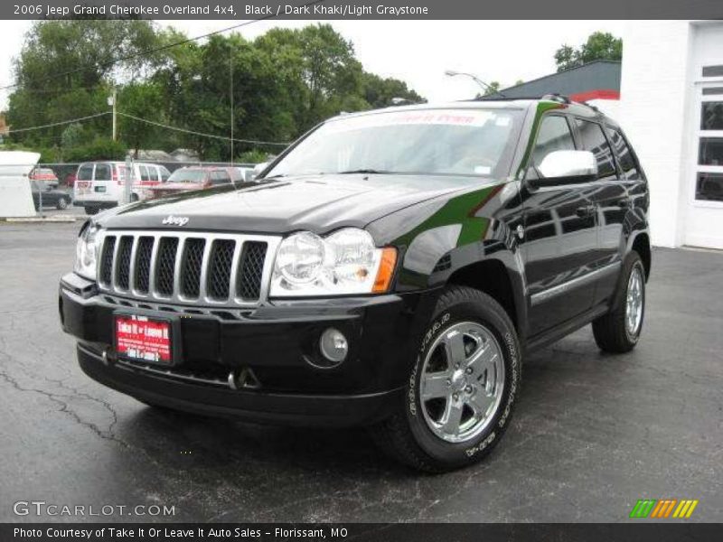 Black / Dark Khaki/Light Graystone 2006 Jeep Grand Cherokee Overland 4x4