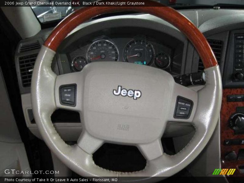 Black / Dark Khaki/Light Graystone 2006 Jeep Grand Cherokee Overland 4x4
