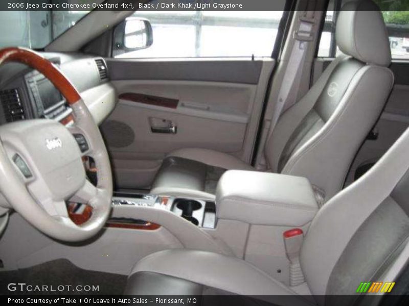 Black / Dark Khaki/Light Graystone 2006 Jeep Grand Cherokee Overland 4x4