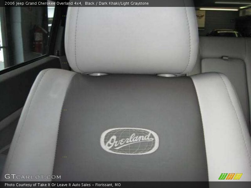 Black / Dark Khaki/Light Graystone 2006 Jeep Grand Cherokee Overland 4x4