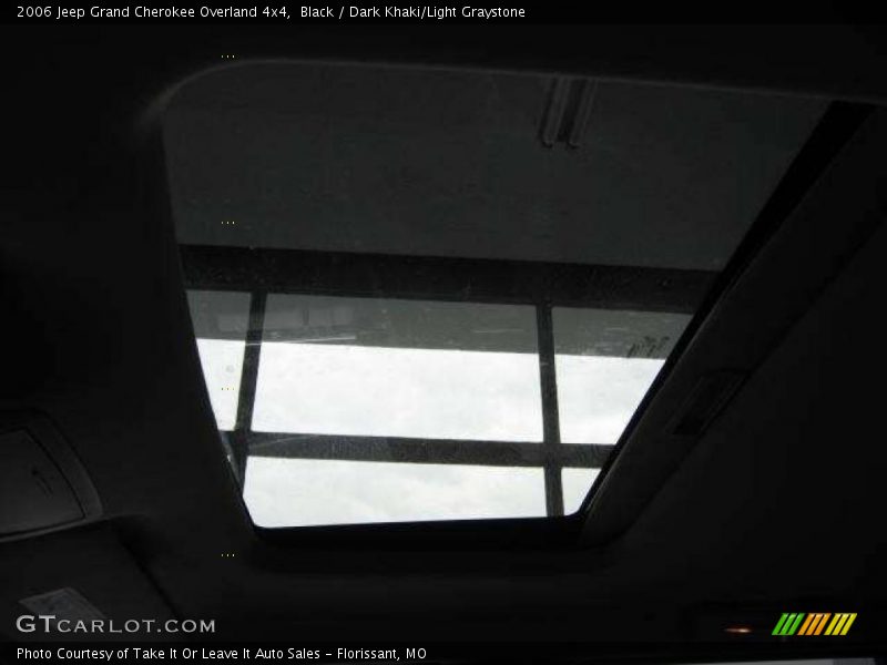 Black / Dark Khaki/Light Graystone 2006 Jeep Grand Cherokee Overland 4x4