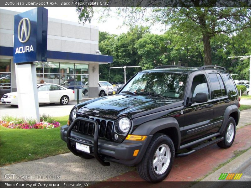 Black / Medium Slate Gray 2006 Jeep Liberty Sport 4x4